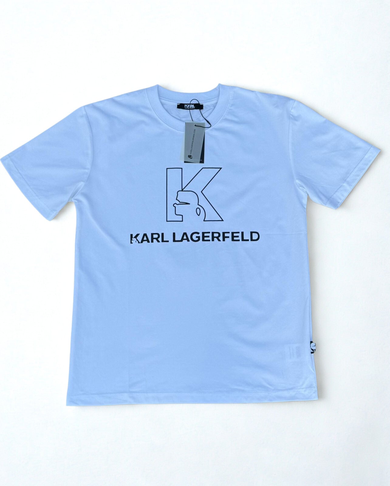 Karl Lagerfeld KL Choupette T-Shirt Black/Light Blue | Logo Tee SA