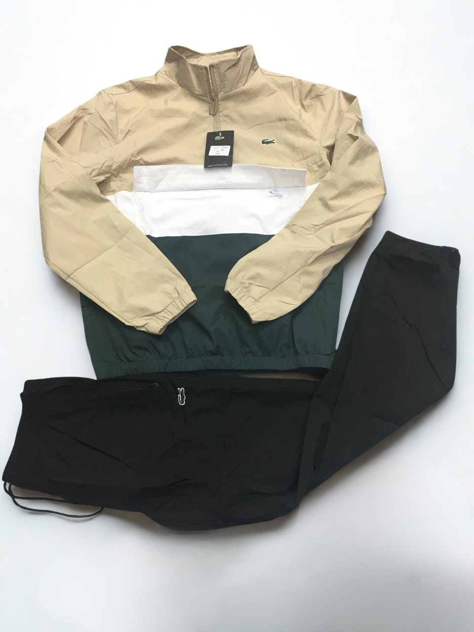 Lacoste Men’s Colorblock Tracksuit | Sport Jogger Set in Navy, Blue, Black