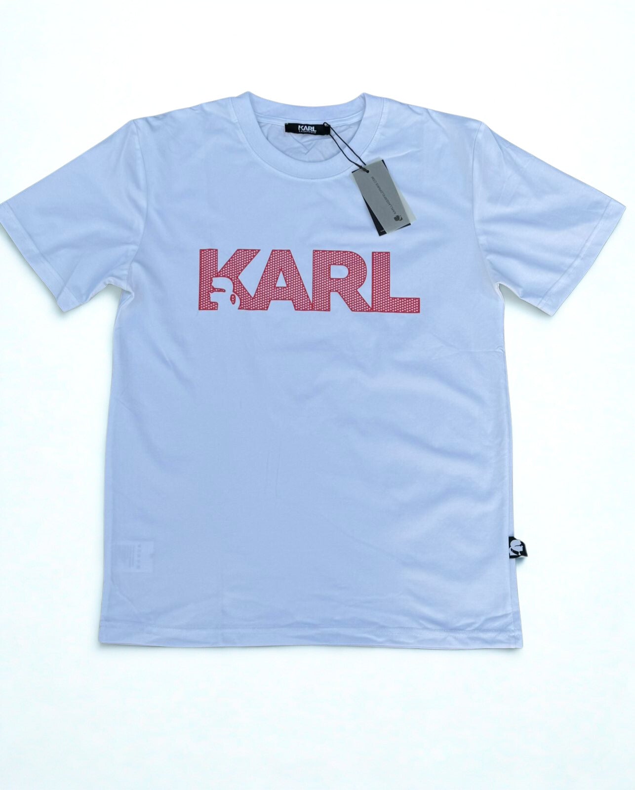 Karl Lagerfeld Logo T-Shirt Black/White | KARL Tee SA