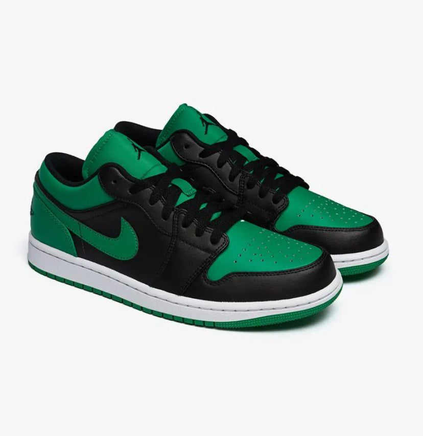 Nike Air Jordan 1 Low Lucky Green Women's Black Lucky Green White