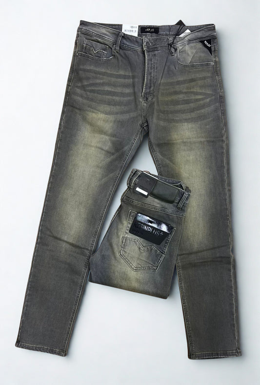 G-Star RAW Arc 3D Slim Jeans - Faded Grey Whiskered Stretch Denim Men’s Tapered Fit