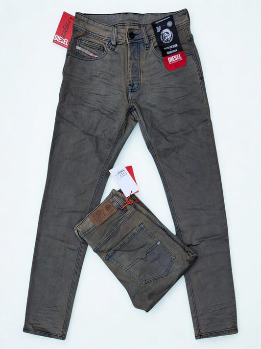 Diesel Belther Slim Jeans | Faded Grey Stretch Denim | Men’s 28-38