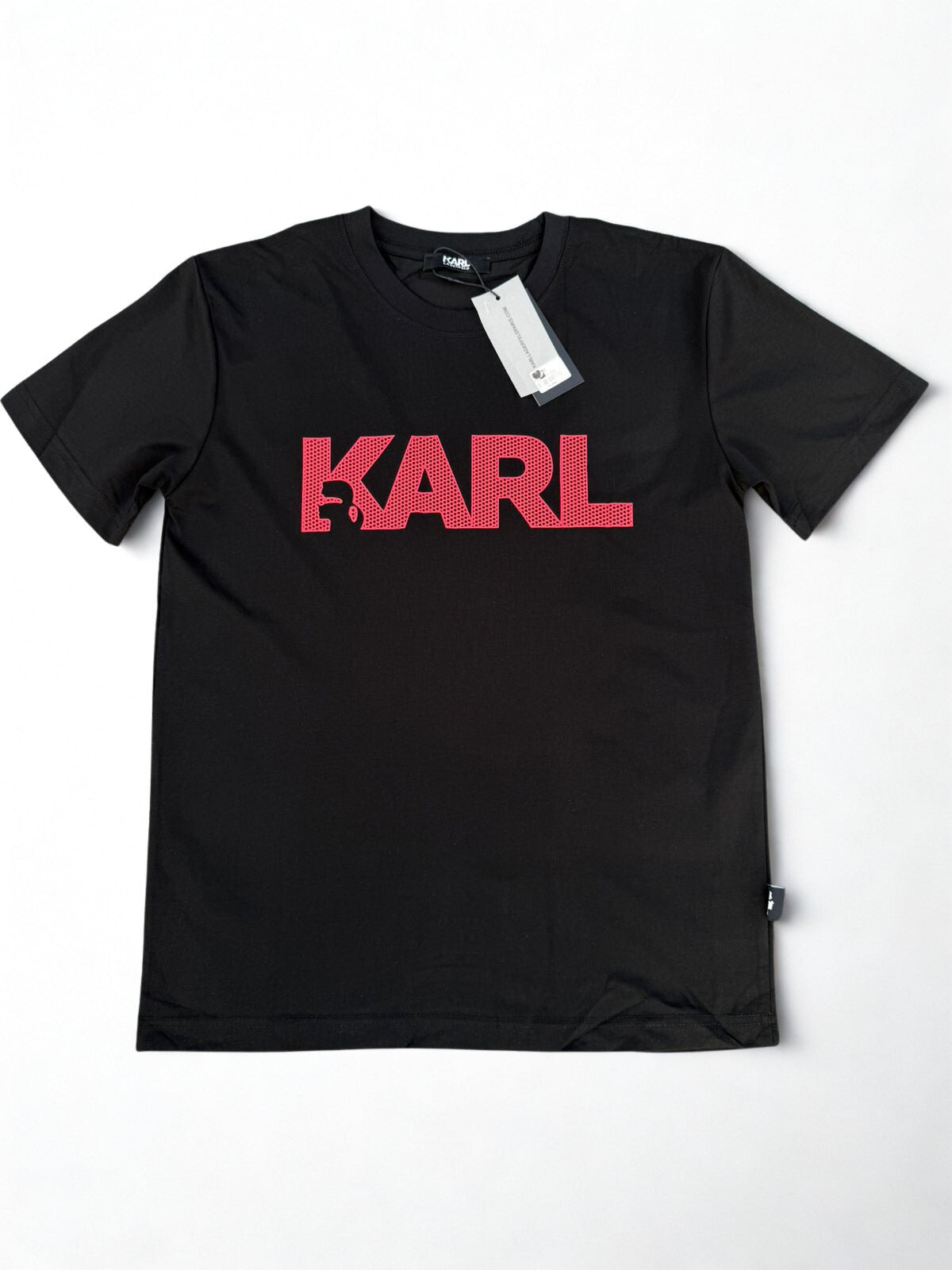 Karl Lagerfeld Logo T-Shirt Black/White | KARL Tee SA