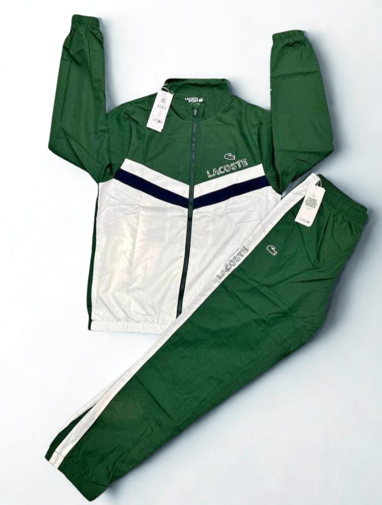 Lacoste Men’s Colorblock Tracksuit | Sport Jogger Set in Navy, Blue, Black