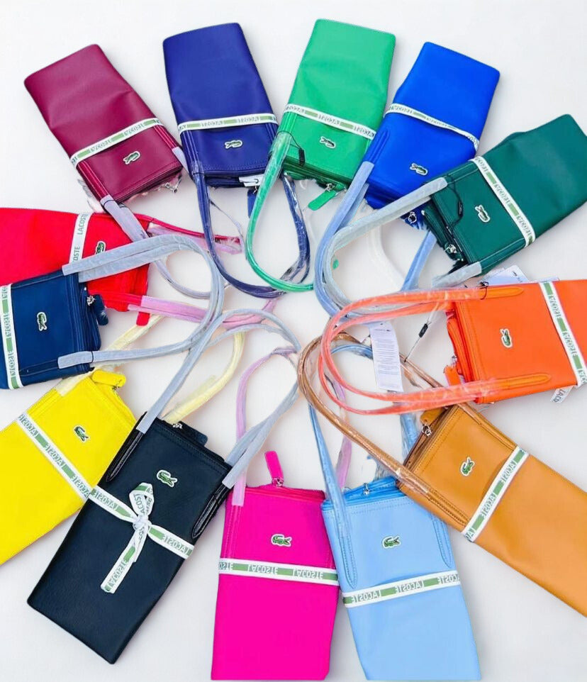 Lacoste Women’s Yellow/Orange Leather Tote Bag | L.12.12 Concept | Free Shipping