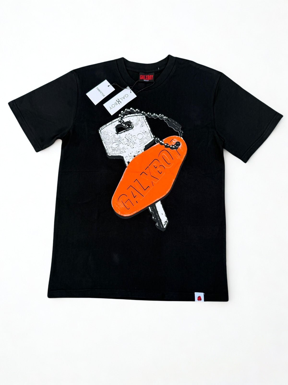 GALXBOY Key to the City T-Shirt - Oversized Graphic Cotton Tee in White & Black