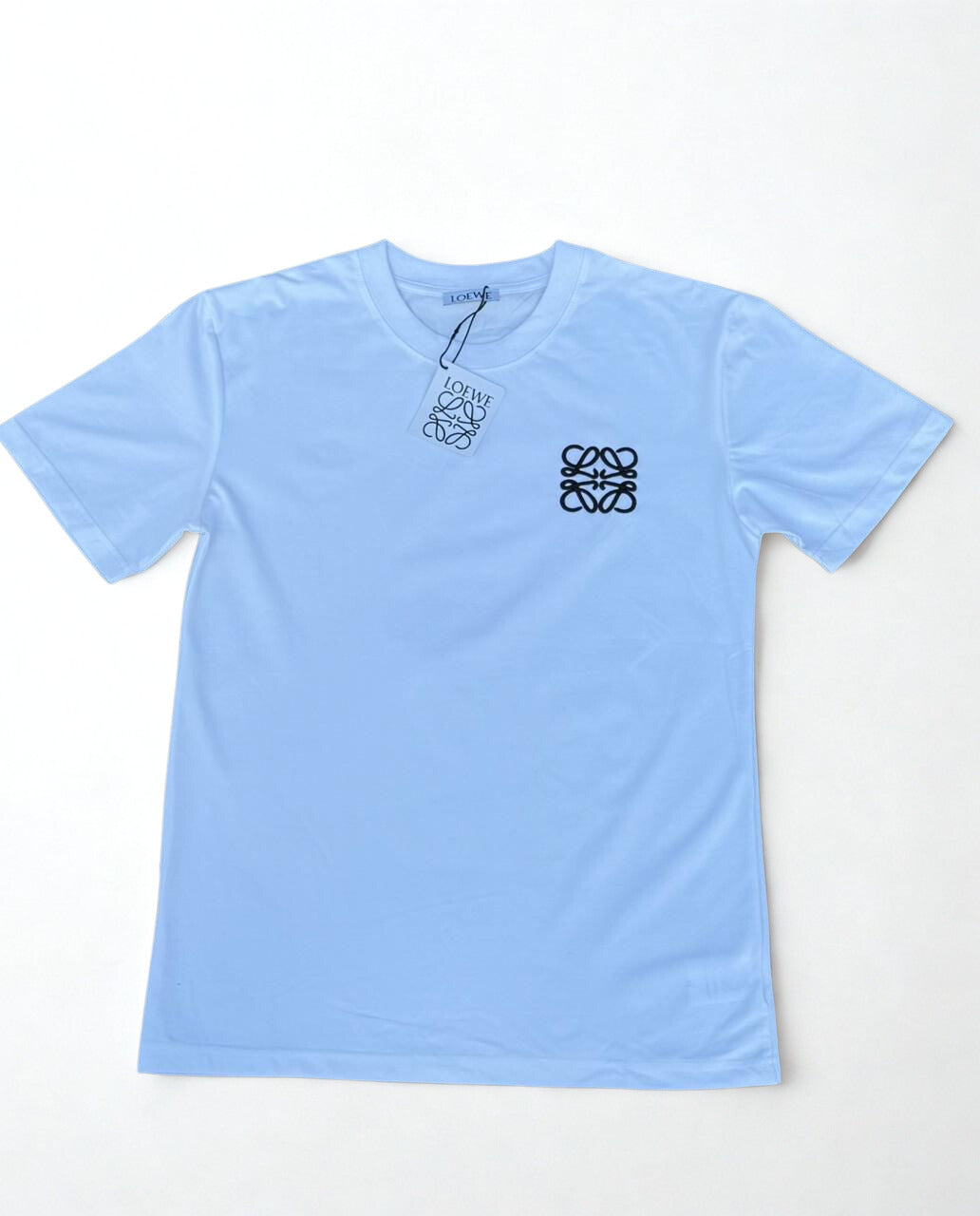 Loewe Anagram T-Shirt Black/Blue | Luxury Cotton Mens Tee SA