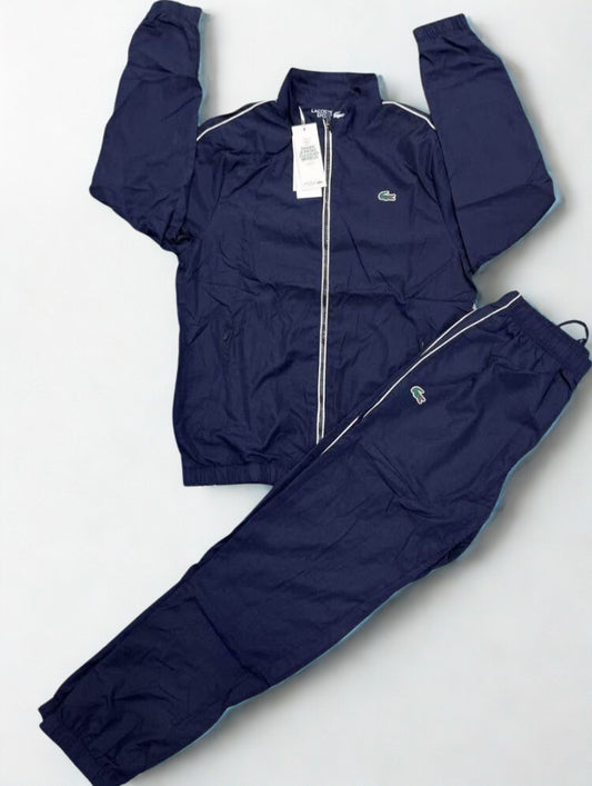 Lacoste Men’s Colorblock Tracksuit | Sport Jogger Set in Navy, Blue, Black