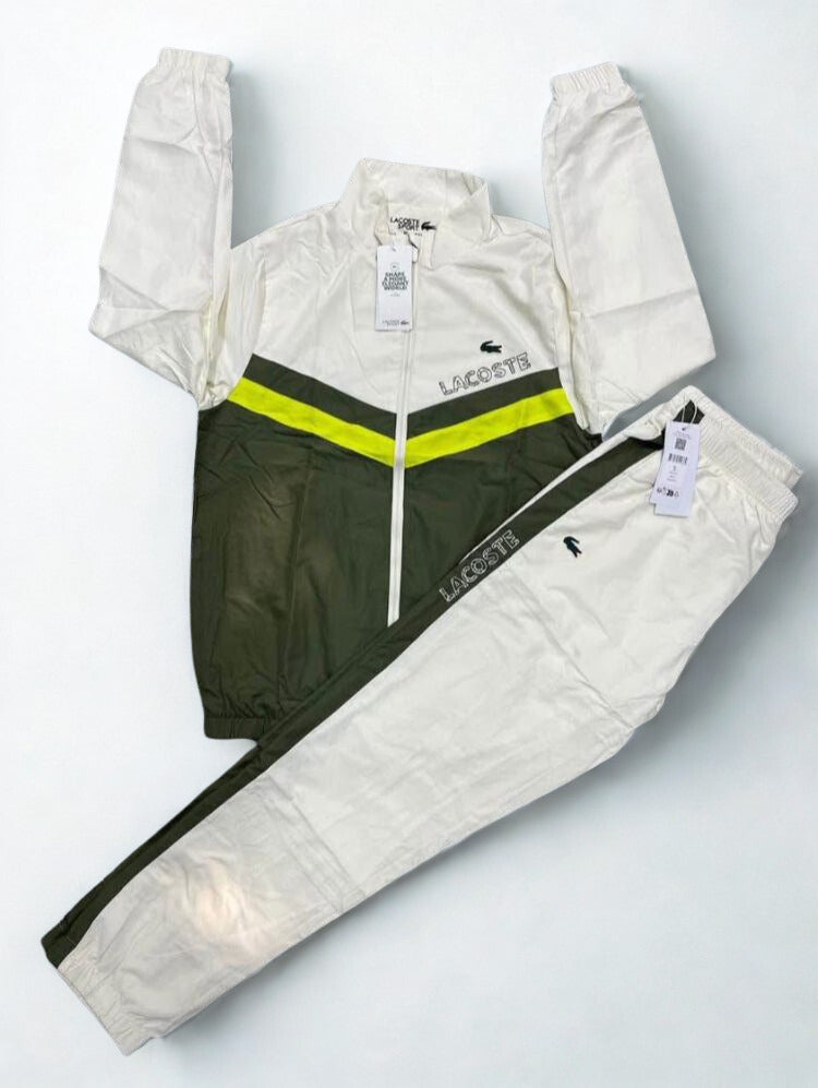 Lacoste Men’s Colorblock Tracksuit | Sport Jogger Set in Navy, Blue, Black