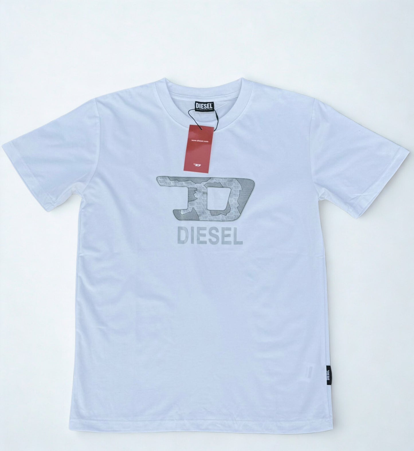 Diesel T-Just-G10 T-Shirt Black/White | Logo Tee SA