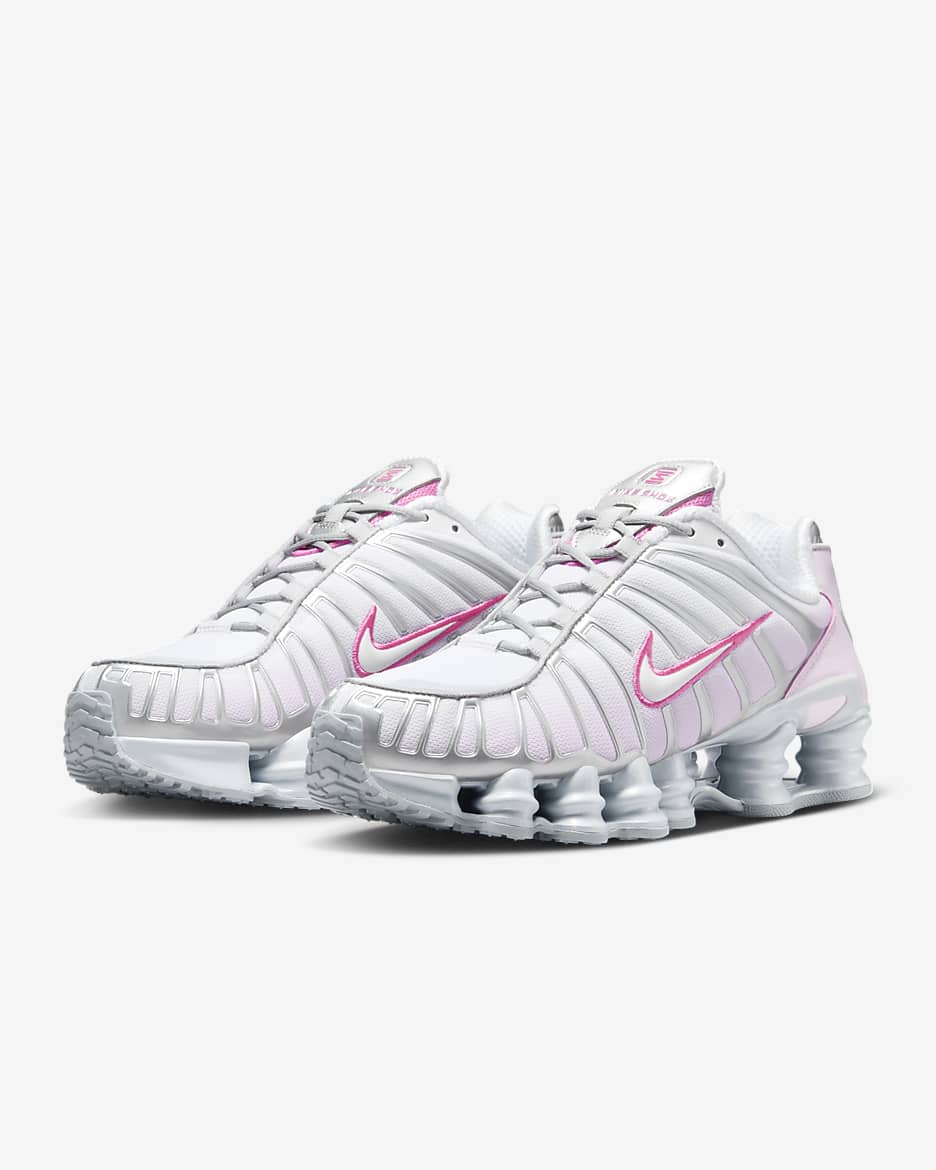 Nike Shox TL Unisex Sneakers - Multi-Color Pack (White/Silver, Grey/Pink, Black)